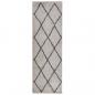 Preview: Teppich Shaggy Hochflor Modern Beige und Anthrazit 80x250 cm