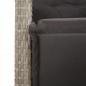 Preview: 3-tlg. Bistro-Set mit Kissen Hellgrau Poly Rattan