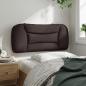 Preview: Kopfteil-Kissen Dunkelbraun 90 cm Stoff