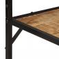 Preview: Garderobenständer 90x35x180 cm Massivholz Mango und Eisen