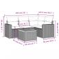 Preview: 5-tlg. Garten-Sofagarnitur mit Kissen Beige Poly Rattan