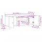 Preview: TV-Schrank 105x33x46 cm Massivholz Mango