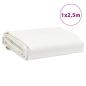 Preview: Abdeckplane Weiß 1x2,5 m 650 g/m²