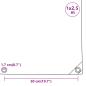 Preview: Abdeckplane Weiß 1x2,5 m 650 g/m²