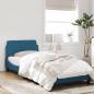 Preview: Bettgestell mit Kopfteil Blau 80x200 cm Samt