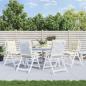 Preview: ARDEBO.de - Niedriglehner-Auflagen 6 Stk. Creme Oxford-Gewebe