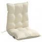 Preview: Niedriglehner-Auflagen 6 Stk. Creme Oxford-Gewebe
