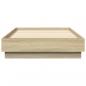 Preview: Bettgestell mit LED Sonoma-Eiche 75x190 cm