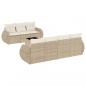 Preview: 8-tlg. Garten-Sofagarnitur mit Kissen Beige Poly Rattan