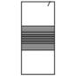 Preview: Duschwand für Begehbare Dusche Schwarz 90x195 cm ESG-Glas Klar