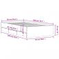 Preview: Bettgestell mit Schubladen Schwarz 90x200 cm Holzwerkstoff