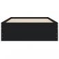 Preview: Bettgestell mit Schubladen Schwarz 90x200 cm Holzwerkstoff