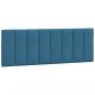 Preview: Bettgestell mit Kopfteil Blau 120x200 cm Samt