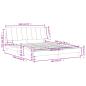 Preview: Bettgestell mit Kopfteil Rosa 160x200 cm Samt
