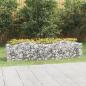 Preview: ARDEBO.de - Gabionen-Hochbeet mit Hochbogen 200x50x50 cm Verzinktes Eisen