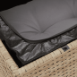 Preview: 4-tlg. Garten-Sofagarnitur mit Kissen Beige Poly Rattan