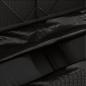 Preview: Gartenbank mit Kissen Schwarz Poly Rattan
