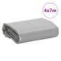 Preview: Abdeckplane Grau 4x7 m 650 g/m²