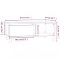 Preview: Couchtisch Schwarz 90x50x36,5 cm Holzwerkstoff