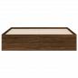 Preview: Bettgestell mit Schubladen Braun Eichen-Optik 150x200 cm
