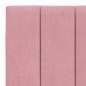 Preview: Bettgestell mit Kopfteil Rosa 180x200 cm Samt