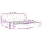 Preview: Bettgestell mit Kopfteil Rosa 200x200 cm Samt