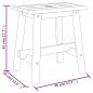 Preview: Hocker 45x29x45 cm Rechteckig Massivholz Akazie