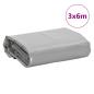 Preview: Abdeckplane Grau 3x6 m 650 g/m²