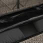 Preview: Gartenbank mit Kissen Grau Poly Rattan