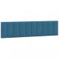 Preview: Bettgestell mit Kopfteil Blau 200x200 cm Samt