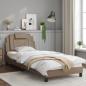 Preview: Bettgestell mit Kopfteil Cappuccino-Braun 80x200 cm Kunstleder