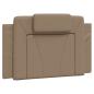 Preview: Bettgestell mit Kopfteil Cappuccino-Braun 80x200 cm Kunstleder