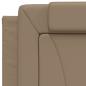Preview: Bettgestell mit Kopfteil Cappuccino-Braun 80x200 cm Kunstleder