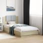 Preview: Bettgestell mit Kopfteil und LED-Leuchten Sonoma-Eiche 90x190cm
