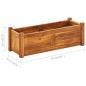 Preview: Garten-Hochbeet Akazienholz 76x27,6x25 cm