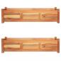Preview: Garten-Hochbeete 2 Stk. Akazienholz 100x30x25 cm 