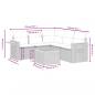 Preview: 6-tlg. Garten-Sofagarnitur mit Kissen Grau Poly Rattan