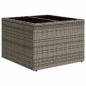 Preview: 10-tlg. Garten-Sofagarnitur mit Kissen Grau Poly Rattan