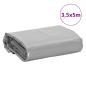 Preview: Abdeckplane Grau 3,5x5 m 650 g/m²