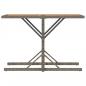 Preview: 3-tlg. Bistro-Set mit Kissen Grau Poly Rattan