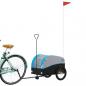 Preview: Fahrradanhänger Schwarz und Blau 30 kg Eisen