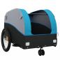 Preview: Fahrradanhänger Schwarz und Blau 30 kg Eisen