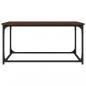 Preview: Couchtisch Braun Eichen-Optik 80x50x40 cm Holzwerkstoff Eisen
