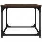 Preview: Couchtisch Braun Eichen-Optik 80x50x40 cm Holzwerkstoff Eisen