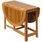 Preview: Gartentisch 130x90x72 cm Massivholz Akazie