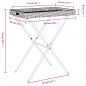 Preview: Tabletttisch Klappbar Braun 65x40x75 cm Poly Rattan