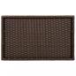 Preview: Tabletttisch Klappbar Braun 65x40x75 cm Poly Rattan