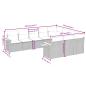 Preview: 10-tlg. Garten-Sofagarnitur mit Kissen Schwarz Poly Rattan