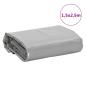 Preview: Abdeckplane Grau 1,5x2,5 m 650 g/m²