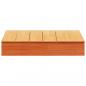 Preview: Sandkasten mit Deckel Wachsbraun 111x111x19,5 cm Kiefernholz